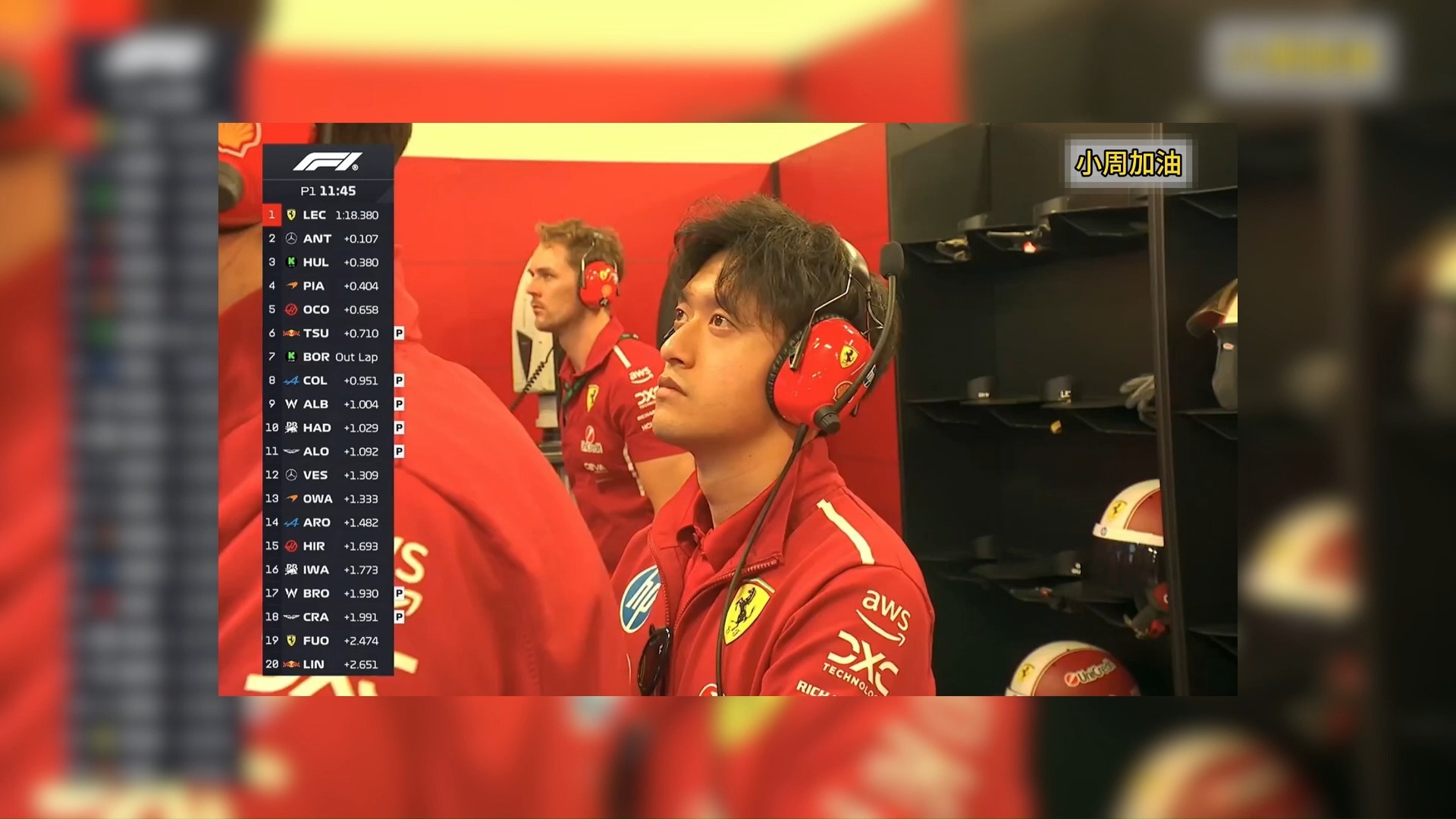 法拉利逆转阿斯顿马丁，周冠宇点燃赛场