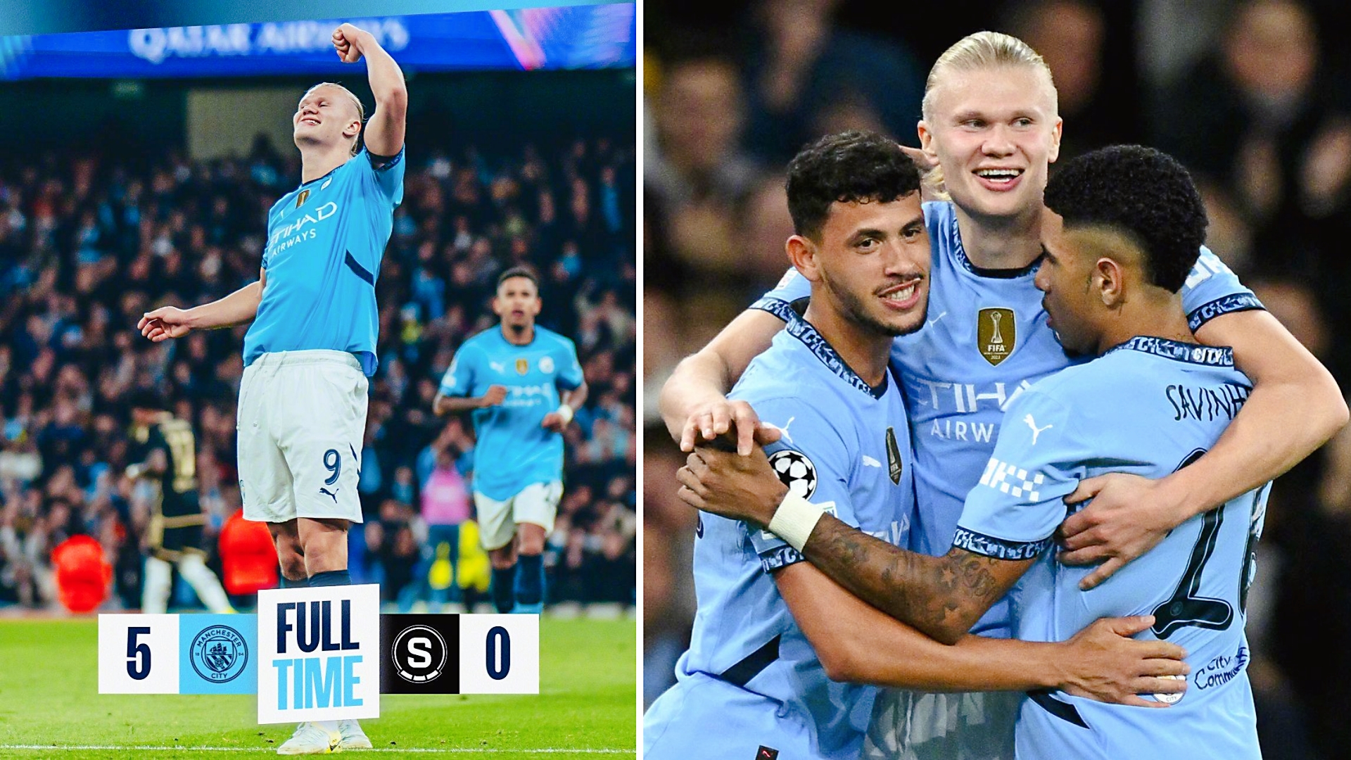 曼城横扫对手，欧冠连胜势不可挡！